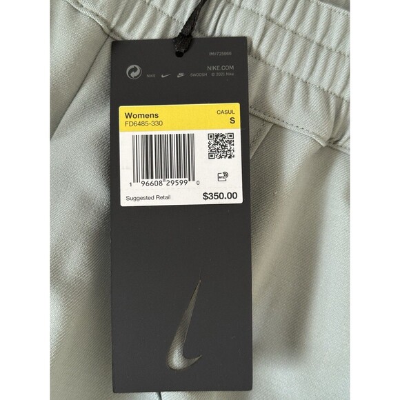 Nike‎ ESC Every Stitch Considered Gray Wool Blend Barrel Pants Women Size S NWT - Picture 5 of 14